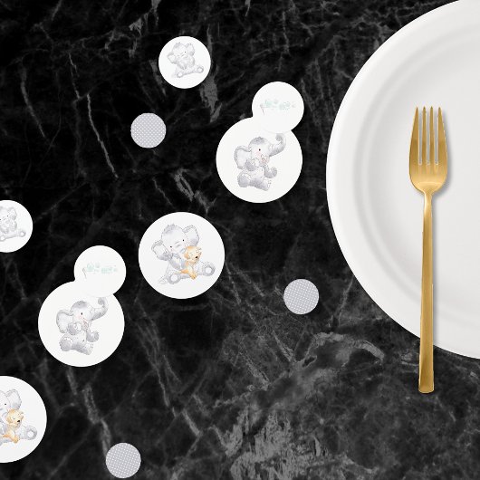 Moderne Baby olifant Unisex Baby shower Confetti