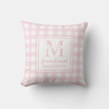 Moderne Baby Pink Large Gingham Custom