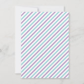 Moderne Baby shower fille - Merci carte de note (Dos)