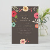 MODERNE BABY SHOWER-INVITATIE KAART (Staand voorkant)