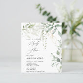 Moderne Baby shower Invitation Flyer (Staand voorkant)