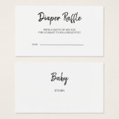 Moderne Baby shower luierbehuizing Kaart (Voorkant /achterkant)