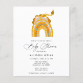 Moderne baby shower uitnodiging (Voorkant)