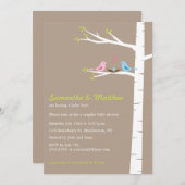 Moderne Baby shower-uitnodigingjongen voor vogelpa Kaart (Voorkant / Achterkant)