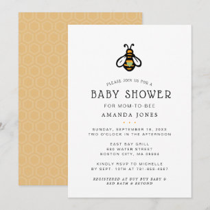 Moderne Baby Shower voor Moeder Bij te Worden Kaart