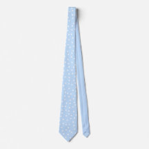 Moderne babyblauwe witte polka stippen bruidegom c