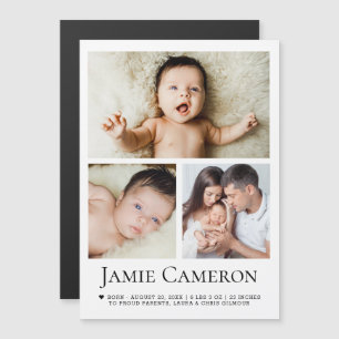 Moderne babyfotocollage Minimalistisch hart