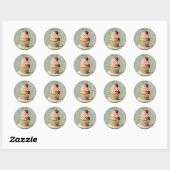 Moderne  bakker cake cupcake bakkerij ronde sticker (Vel)