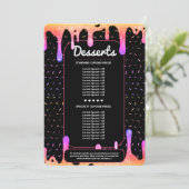 Moderne Bakker Catering Decorateur Druppel Regenbo Menu (Staand voorkant)