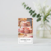 Moderne bakkerij aangepaste foto QR-code Visitekaartje (Staand voorkant)