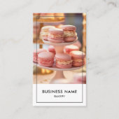 Moderne bakkerij aangepaste foto QR-code Visitekaartje (Voorkant)