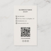 Moderne Bakkerij Custom Photo Visitekaartje (Achterkant)