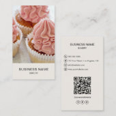 Moderne Bakkerij Custom Photo Visitekaartje (Voorkant / Achterkant)