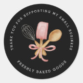 Moderne bakkerij dank u Sticker (Voorkant)