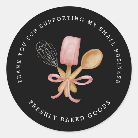 Moderne bakkerij dank u Sticker (Voorkant)