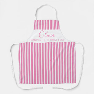 Moderne Bakkerij Dat Is Wat Ik Doe Roze Gestreepte Schort