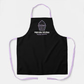 moderne bakkerij genaamd iridescent cupcake schatt schort (Voorkant)