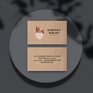 Moderne bakkerij Professional Logo Visitekaartje