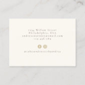 Moderne bakkerijproducten voor bakkerij visitekaartje (Achterkant)