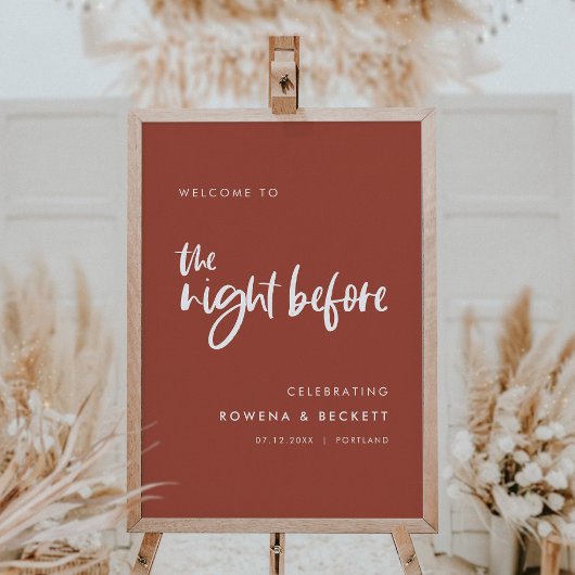 Moderne baksteen Welcome to the night before Poster