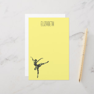 Moderne balletdanser moderne dans briefpapier