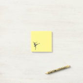Moderne balletdanser moderne dans post-it® notes (Op bureau)