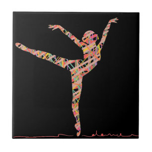 moderne balletdanser tegeltje
