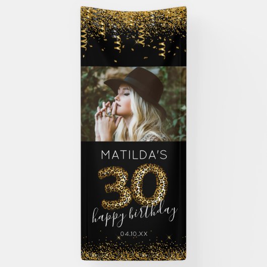 Moderne banner voor 30e verjaardag (Verticaal)