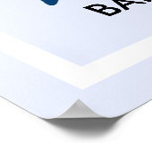 Moderne BAPTISM DAY Event Party Welcome Sign Poster (Hoek)