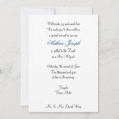 Moderne, Bar Mitzvah, Invitation photo personnalis (Dos)