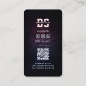 Moderne Barber's Pool Rood Wit Blauw Barbershop Visitekaartje (Achterkant)