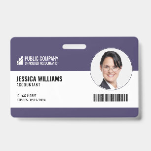 Moderne barcode personeel werknemer ID Badge