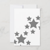Moderne Baseball Birthday Stars Kaart (Achterkant)