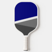 Moderne Basic Marine Blauw Grijs Shades Custom Naa Pickleball Paddle (Achterkant)