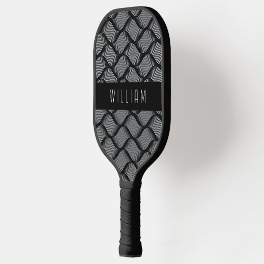 Moderne basket weave minimaal pickleball paddle (Links)