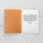 Moderne Basketbal Bal Dank coach  Bedankkaart (Binnen)