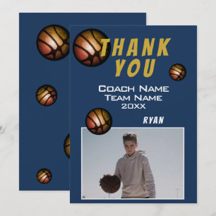 Moderne Basketbal Bal Foto Bedankt Coach