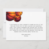 Moderne basketbal Bedankt Coach (Achterkant)