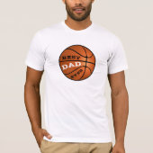 Moderne basketbal beste vader ooit vaderdag t-shirt (Voorkant)