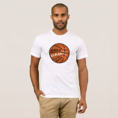 Moderne basketbal beste vader ooit vaderdag t-shirt (Voorkant volledig)