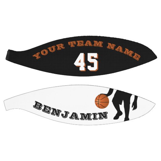 Moderne Basketball met teamnaamnummer Basketbal (Panelen)