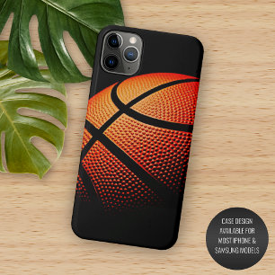 Moderne Basketball Sport Ball Skin Textern Pattern iPhone 11 Pro Max Hoesje
