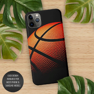 Moderne Basketball Sport Ball Skin Textern Pattern iPhone 11Pro Max Hoesje