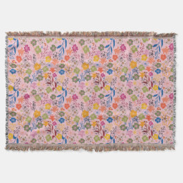 Moderne Batik Roze Schaduw Deken