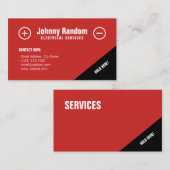 Moderne batterijlade visitekaartje (Voorkant / Achterkant)