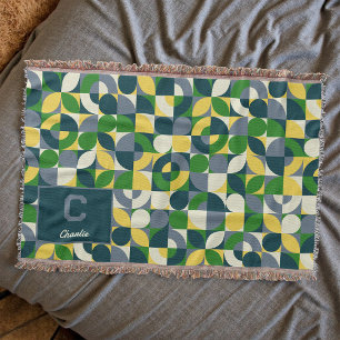 Moderne Bauhaus Abstract Geometrisch Monogram Patr Deken