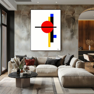 Moderne Bauhaus Geometrische Minimalistische Wandk Poster