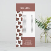 Moderne BBQ Grill Steak Restaurant Menu (Staand voorkant)
