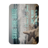 Moderne Beach Scène sparen de Datum Magneet (Verticaal)