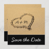 Moderne Beach sparen de Kaarten van de Datum (Voorkant / Achterkant)